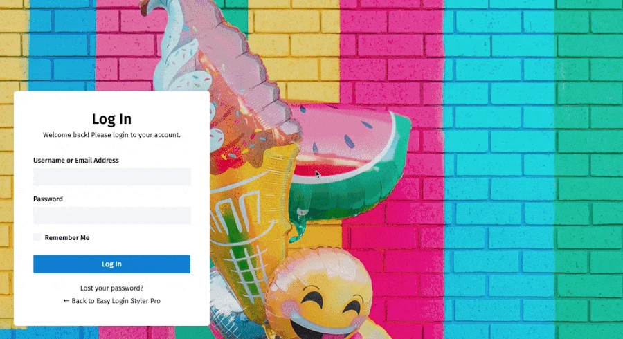 WordPress Login Background Slideshow